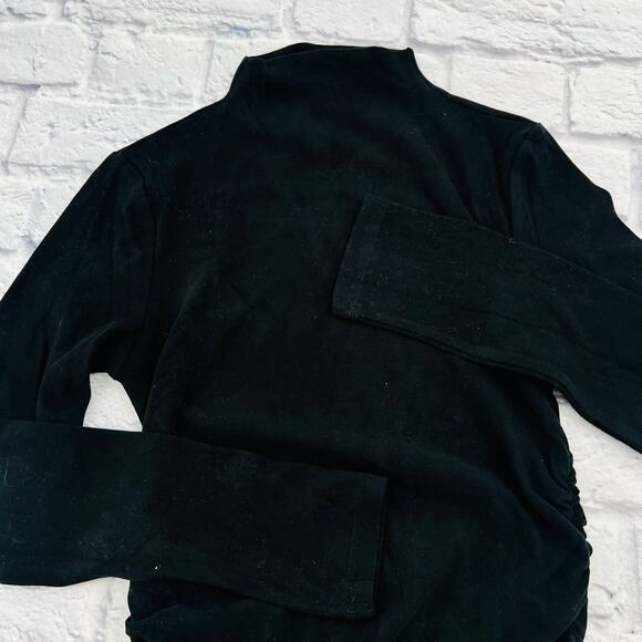 NOT FOR SALE           NWT OGL Women's Eco Mousse Long Sleeve Ruched Top Medium - Picture 2 of 7